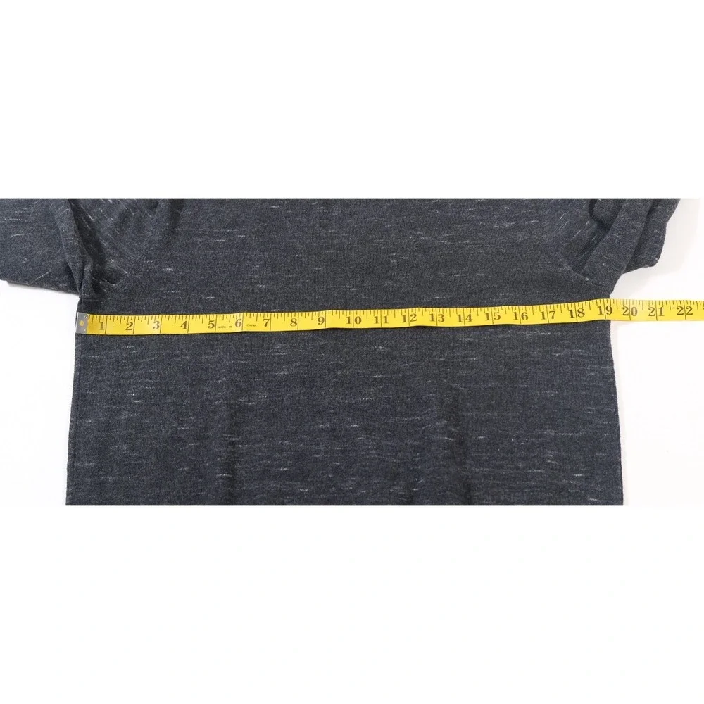 ROWM Sweater Mens Medium Gray Pullover Crew Neck Marled Knit Long Sleeve Cotton